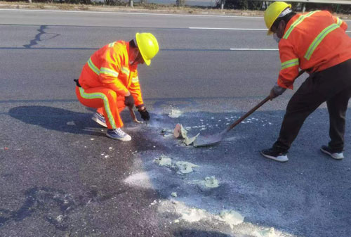 通榆公路下沉注浆加固